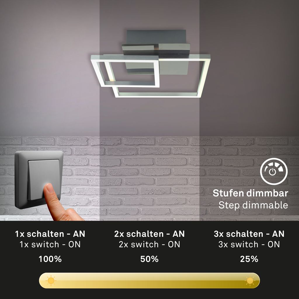 LED Frame 35,8 cm 12W 1300lm chrom