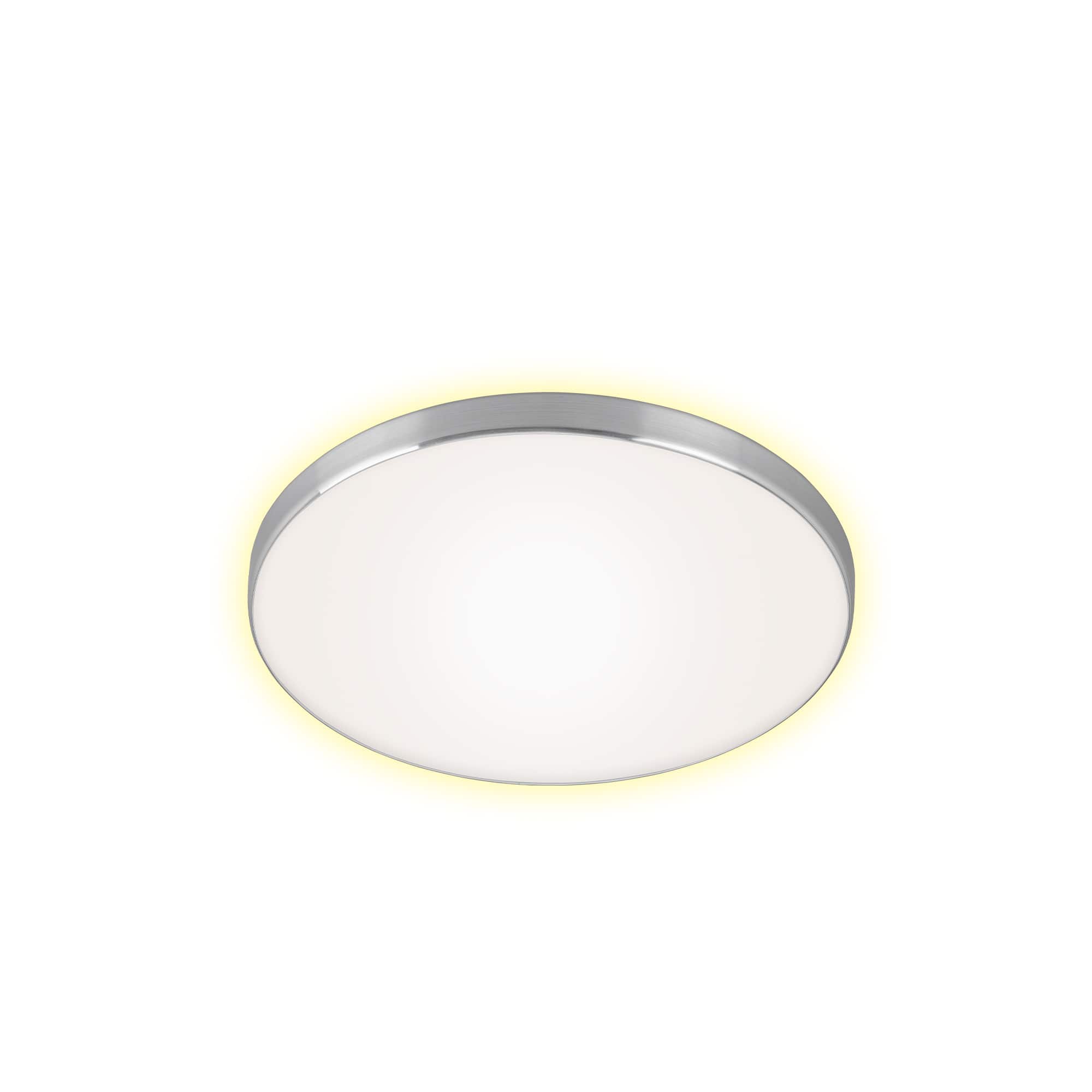 LED Deckenleuchte, Ø 35,5 cm, 18 W, Alu-Weiß