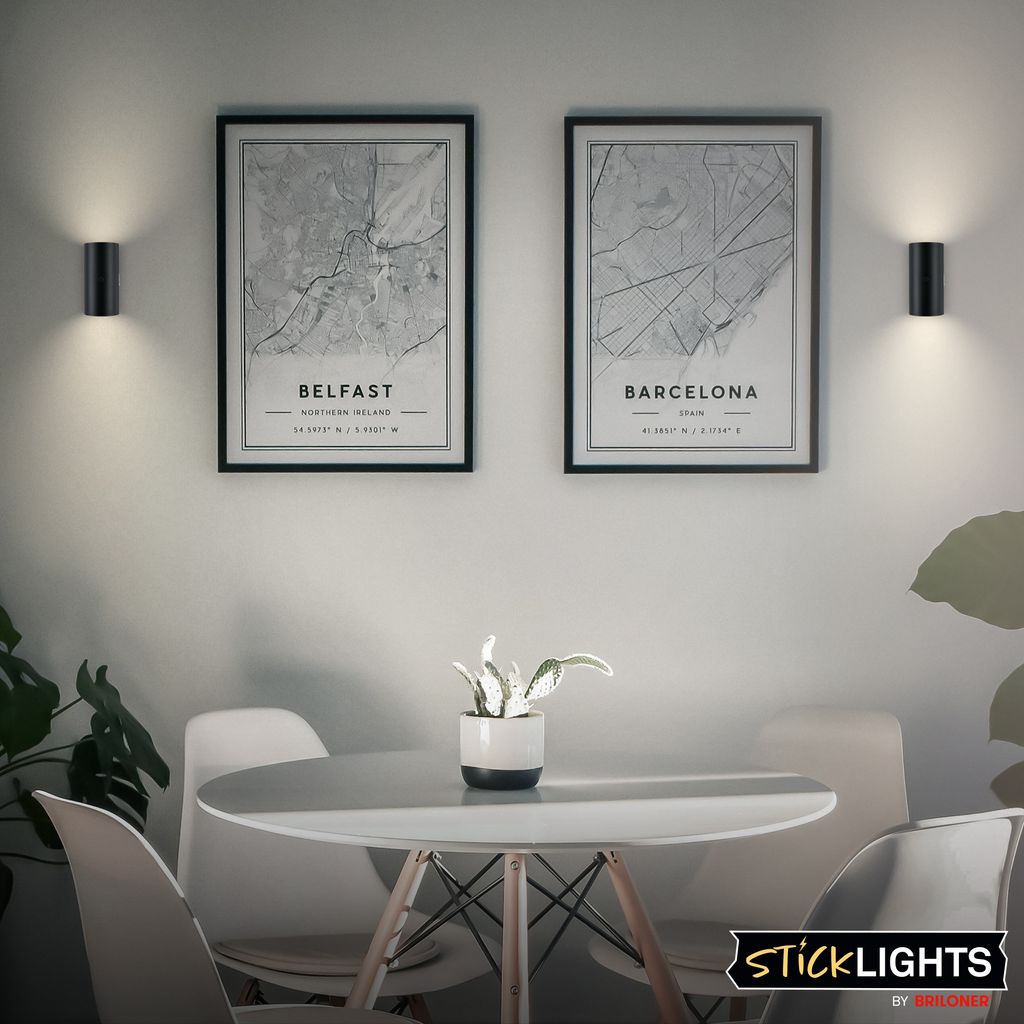 LED Wandleuchte Wandlampe ohne Stromanschluss Bewegungsmelder Akku ohne Bohren 7