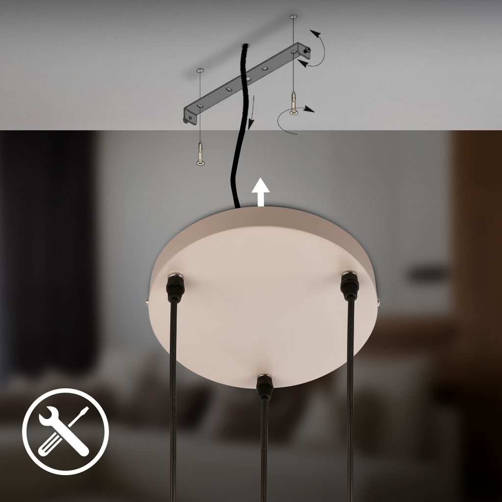 Ida Pendelleuchte - GU10 Fassung, max. 9W, Höhenverstellbar, Beige