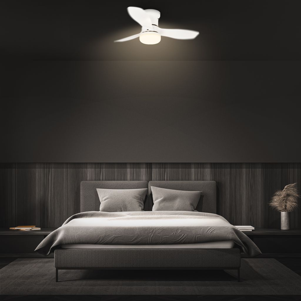 Deckenventilator mit Beleuchtung Fernbedienung Ventilator mit Licht Dimmbar CCT 8