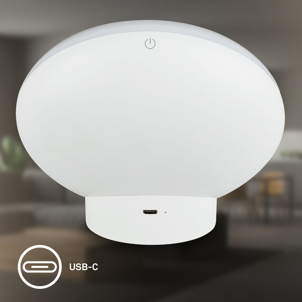 Tara Tischlampe - 6W, 240lm, Dimmbar, LED, Fernbedienung, RGBIC, CCT, Weiß