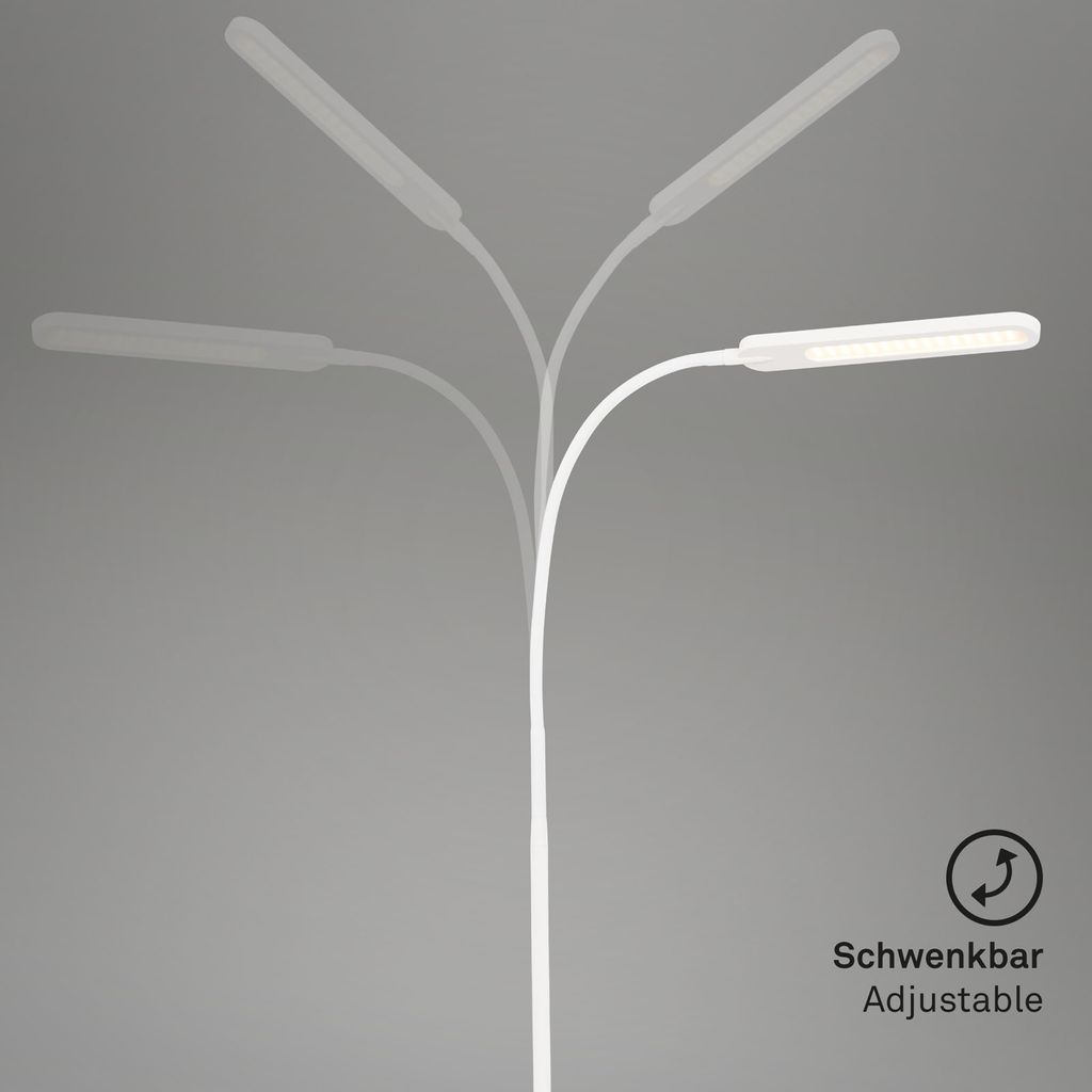 LED CCT Touch Stehleuchte 183 cm 6,5W 600lm weiß