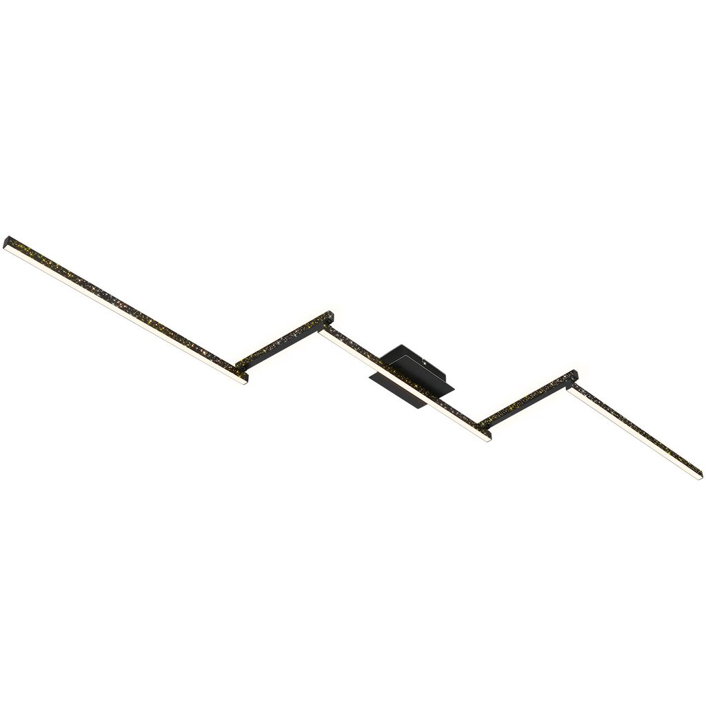 LED Wand- und Deckenleuchte, 227 cm, LED-Platine, 24 W, 700 lm, schwarz
