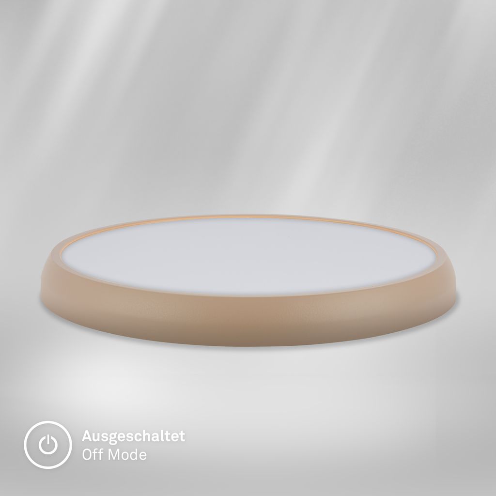Navaro Deckenleuchte Ø37,5 cm - 24W, 2900lm, Neutralweiß, IP44, Beige