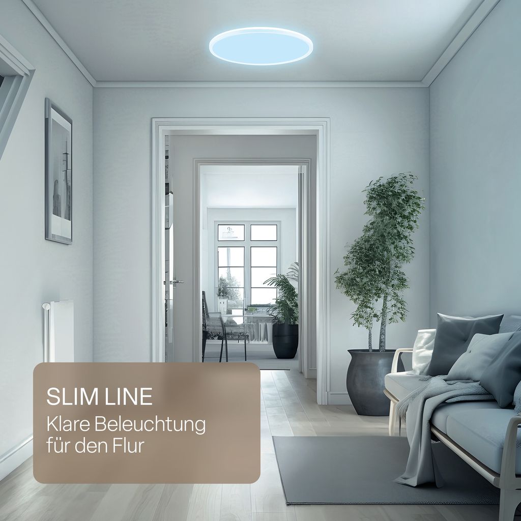 LED Deckenlampe LED Panel Dimmbar Fernbedienung CCT Deckenleuchte IP44 11