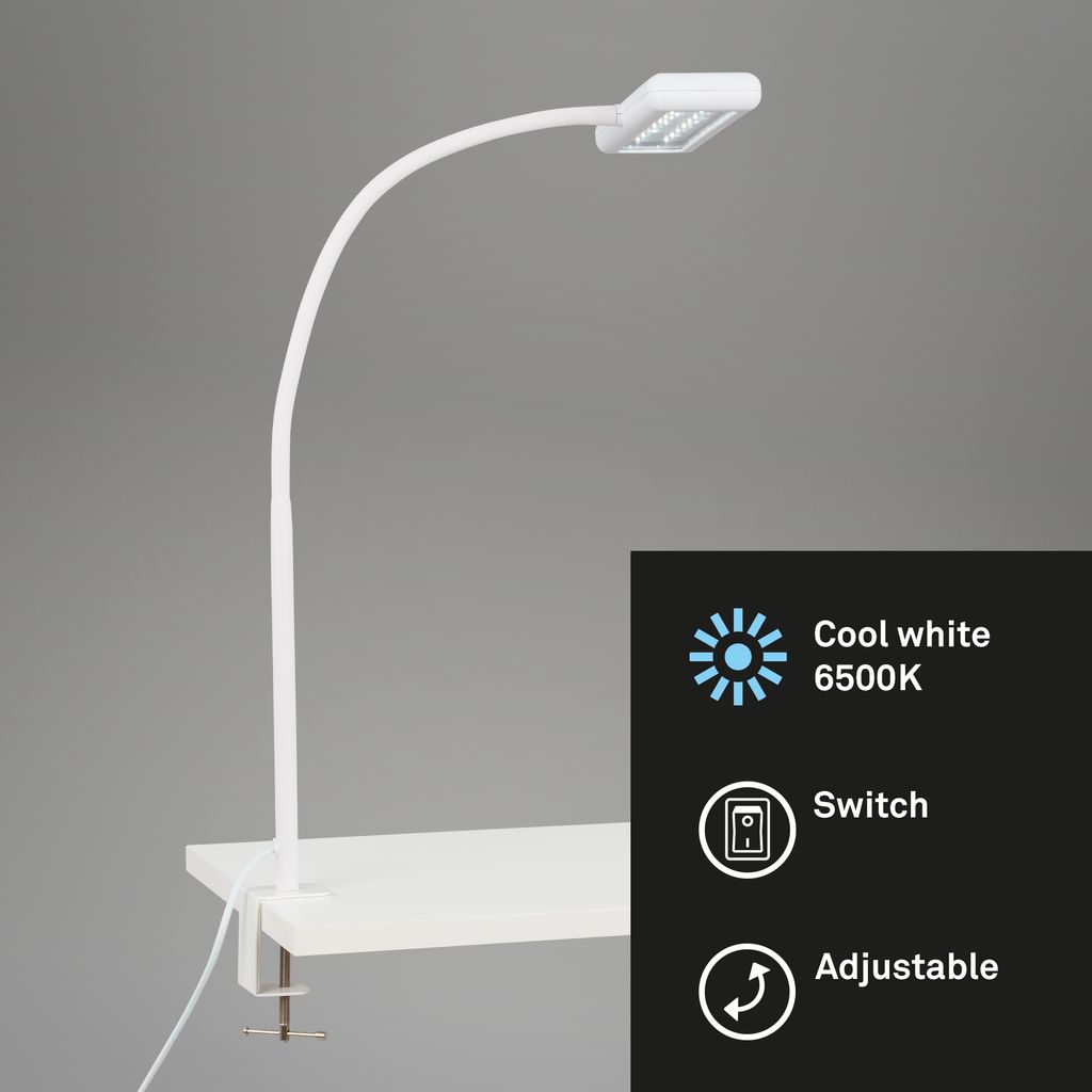 LED Klemmleuchte 80,5 cm 7,5W 800lm weiß