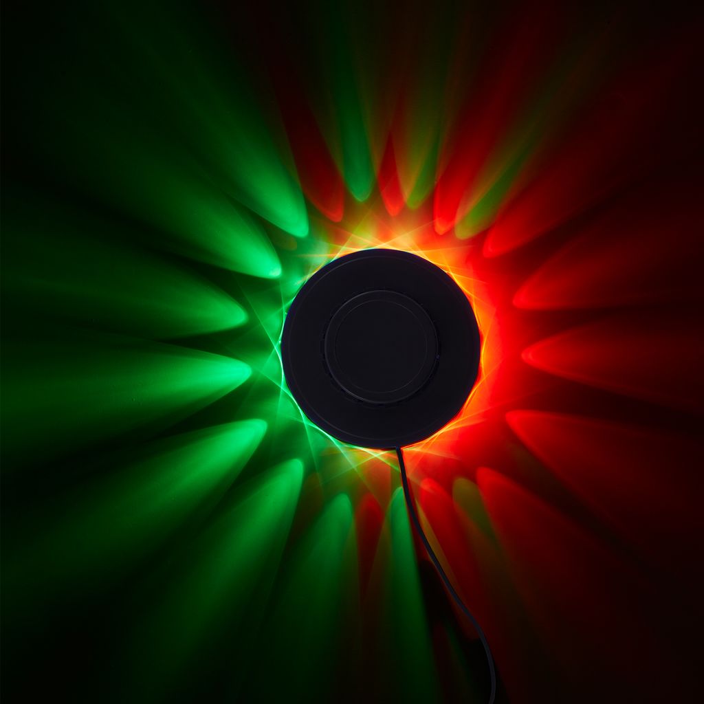 LED RGB Lichtrad Ø 12,5 cm max. 3W schwarz