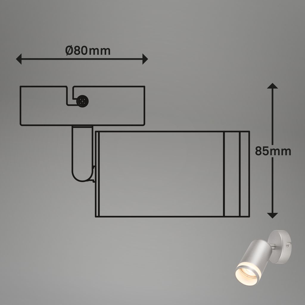 Wandleuchte innen Wandlampe Innen Spotleuchte Flurlampe Schwenkbar Leselampe 8