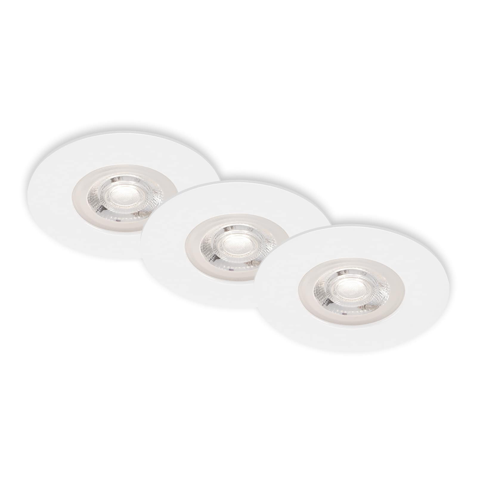 Set de 3 Pièces LED Spots Encastrables Ø 9 cm 3x4,9W 480lm blanc