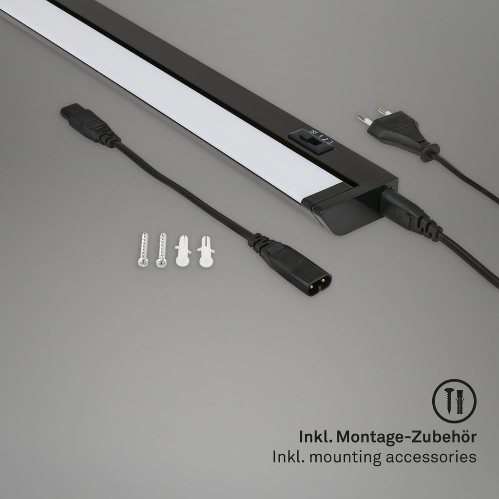 LED Unterbauleuchte 54,5 cm 6W 800lm schwarz