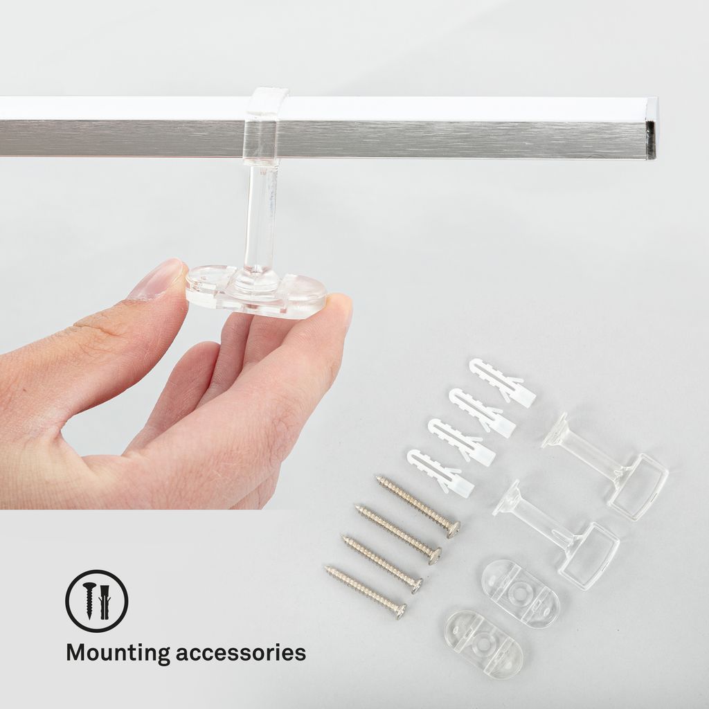 BRILONER STAFF LED Deckenleuchte. Schwenkbar. Warmweißes Licht. indirektes Licht. silberfarbig. 227.2 x 12 x 5 cm 9