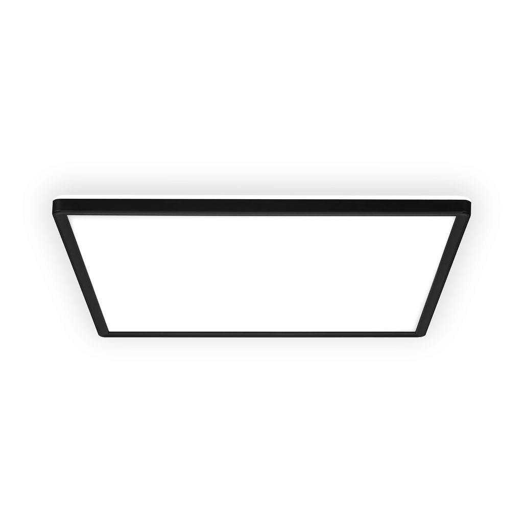 LED Panel 24x24 cm - 16W, 1900lm, Flach, Backlight, IP44, Neutralweiß, Schwarz