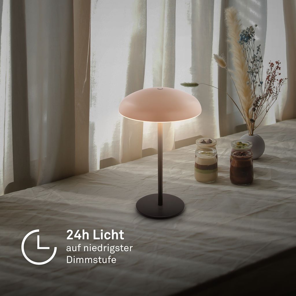 Caxa Tischleuchte - 2,8W, 300lm, Kabellos, LED, Dimmbar, Touch, Beige-Anthrazit