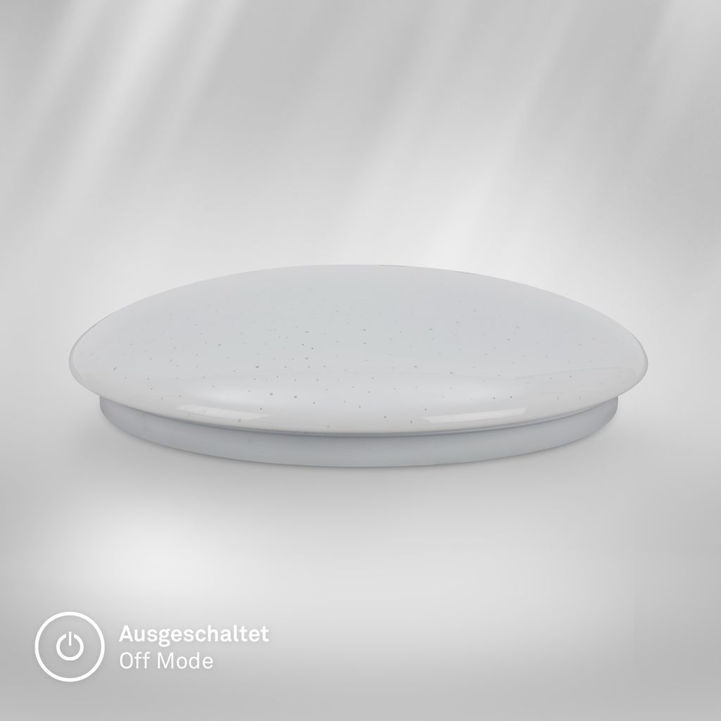 Lumenia Deckenleuchte Ø28 cm - 16W, 2000lm, LED, Sternenhimmel, Dimmbar, Weiß