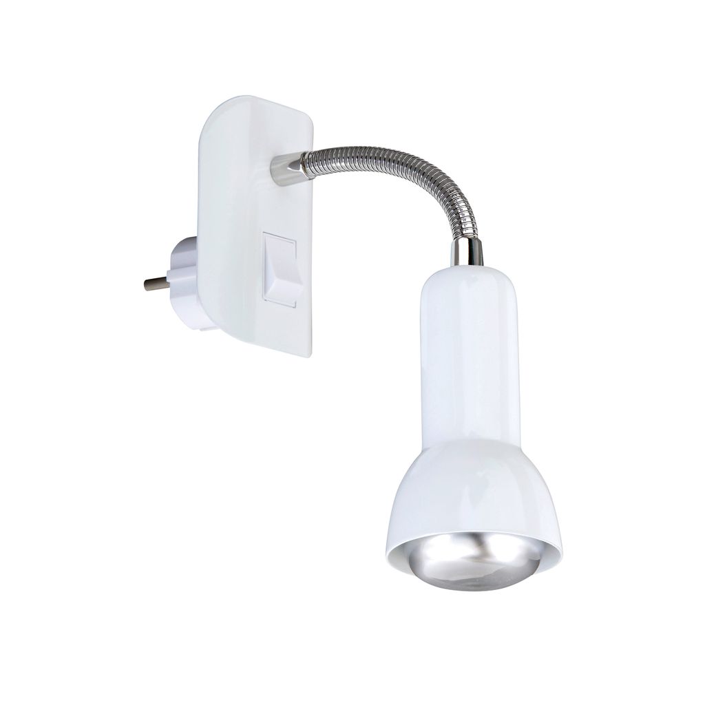 Steckerleuchte Steckerspot Nachtlicht 1xE14 25W Flexarm verstellbar Briloner 0