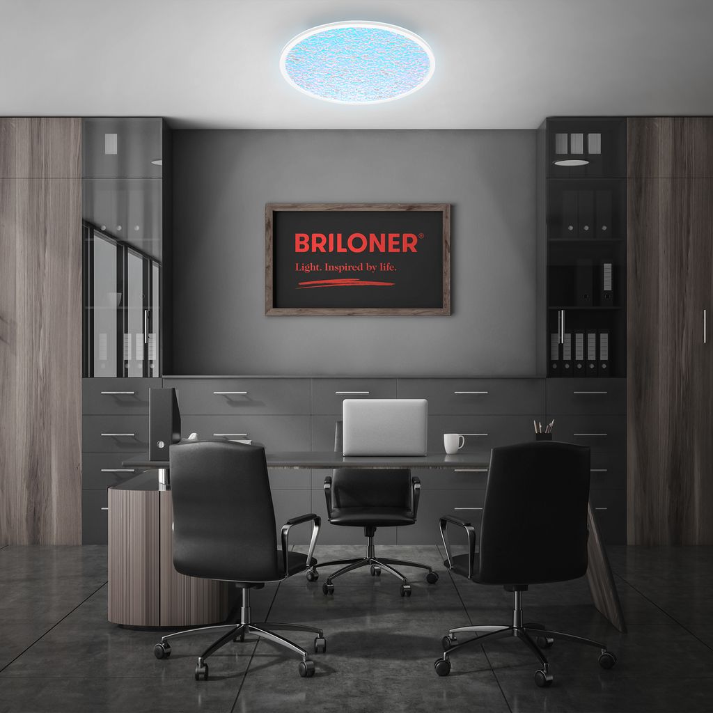 Bikager Deckenlampe Ø42 cm - 22W, 3000lm, LED, Fernbedienung, CCT, Weiß