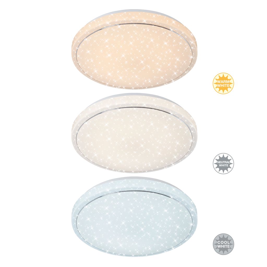 STERNENHIMMEL LED Deckenleuchte, Ø 56 cm, 48 W, Weiß