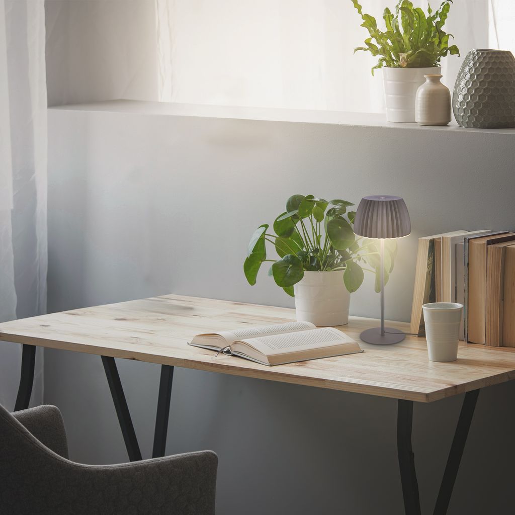 LED Tischlampe LED Tischleuchte Dimmbar Touch Warmweiß Schlafzimmer Flur 7