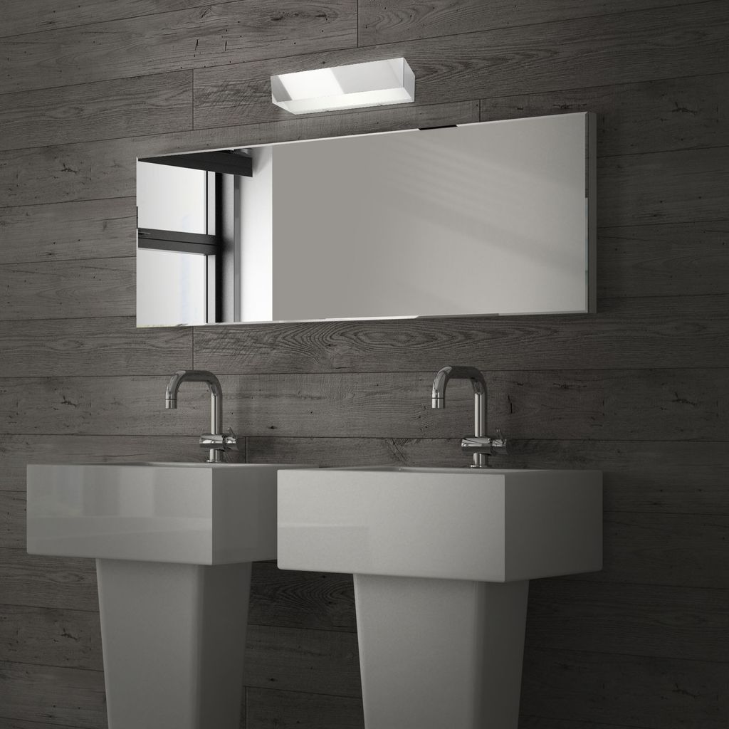 LED Wandleuchte 36 cm 8W 800lm chrom