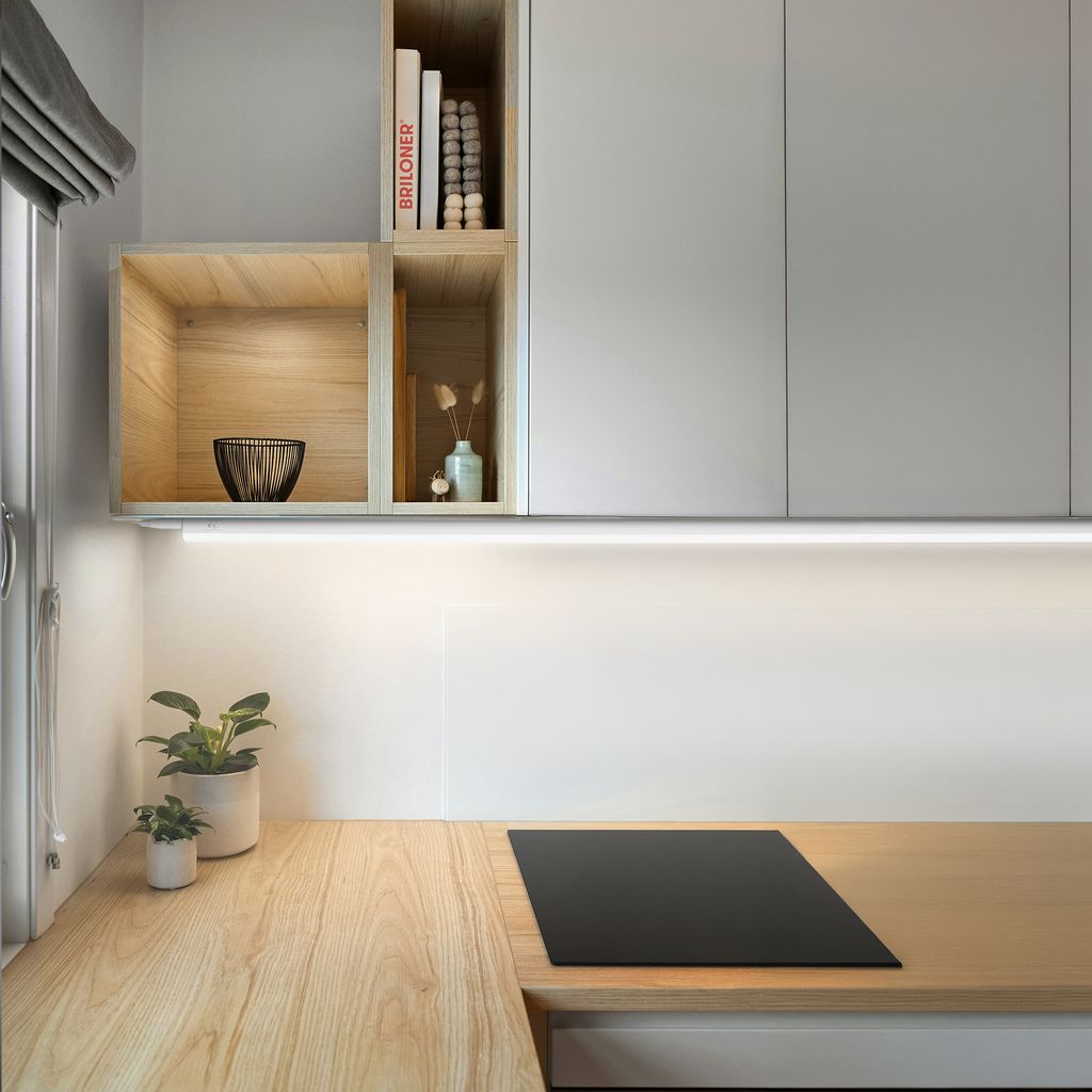 Took LED Under Cabinet Light 118.7 cm - 14W, 1400lm, Neutral White, On/off Switch, Extendable, White