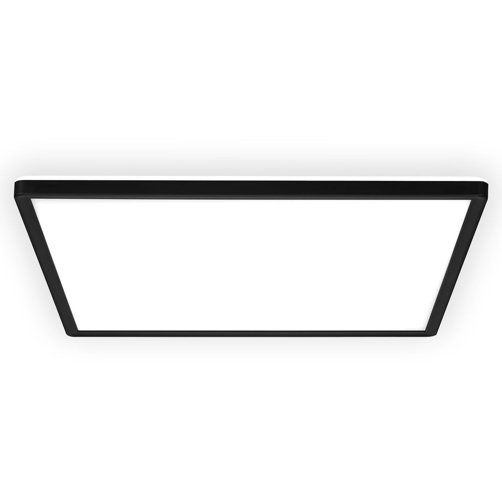 LED Panel 42x42 cm - 22W, 3000lm, Slim, Backlight, IP44, Neutral White, Black