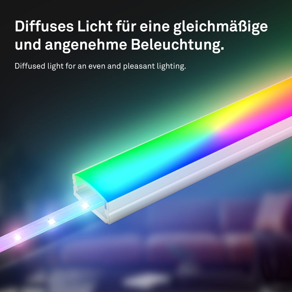 Pimp Your Stripe Erweiterungsset LED Strip 4m, RGB+W, Farbprogramme