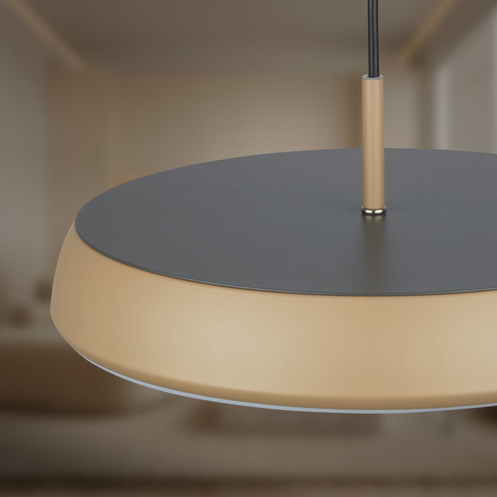 Nala Pendelleuchte - 14,5W, 1800lm, LED, Warmweiß, Anthrazit-Macchiato