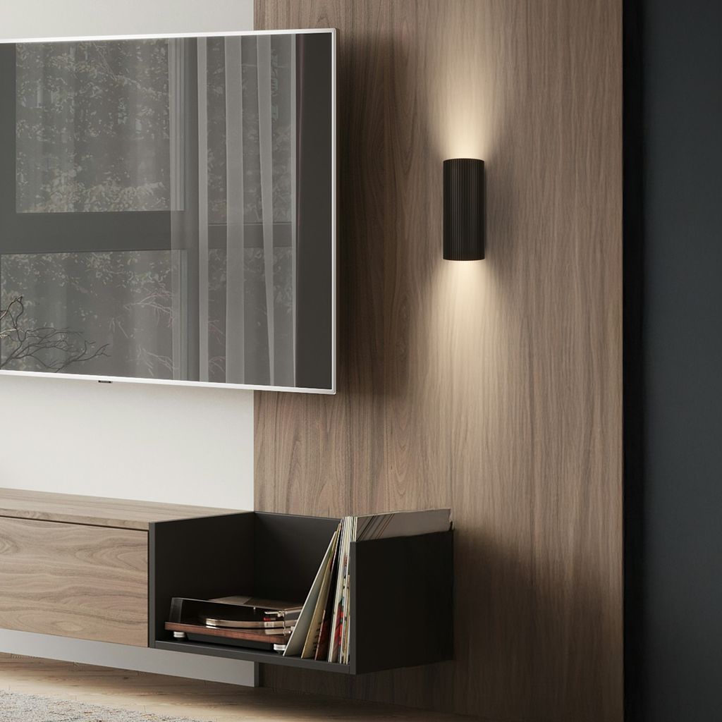 Ida Wandleuchte - Up/Downlight, GU10 Fassung, max. 9W, Schwarz