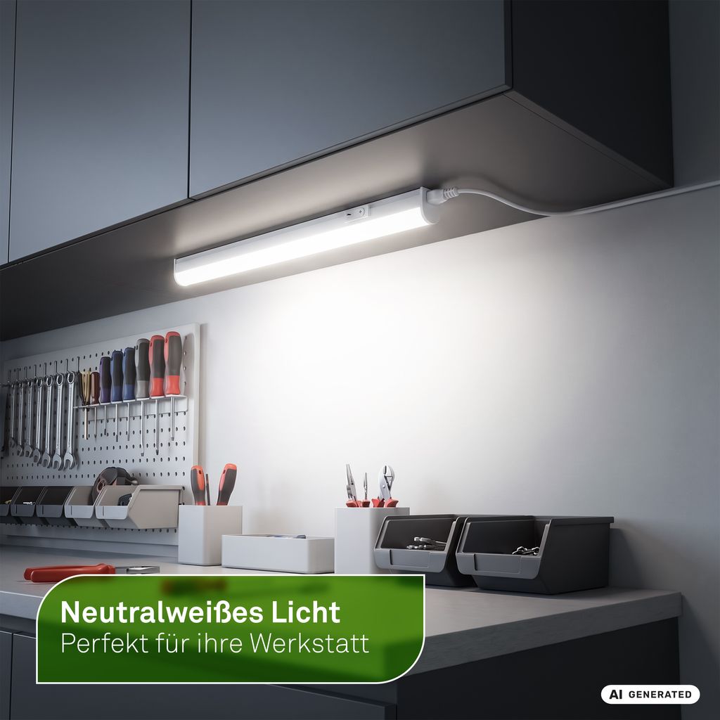 Took A LED Under Cabinet Light 31.3 cm - 1.8W, 380lm, EEC A Light Source*, Neutral White, White