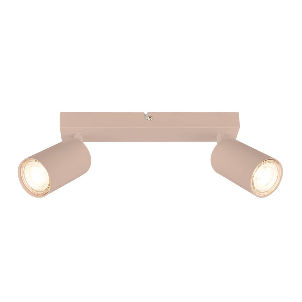 Tib Deckenstrahler, Schwenkbar, On/Off via Wandschalter, 2-flammig, Beige