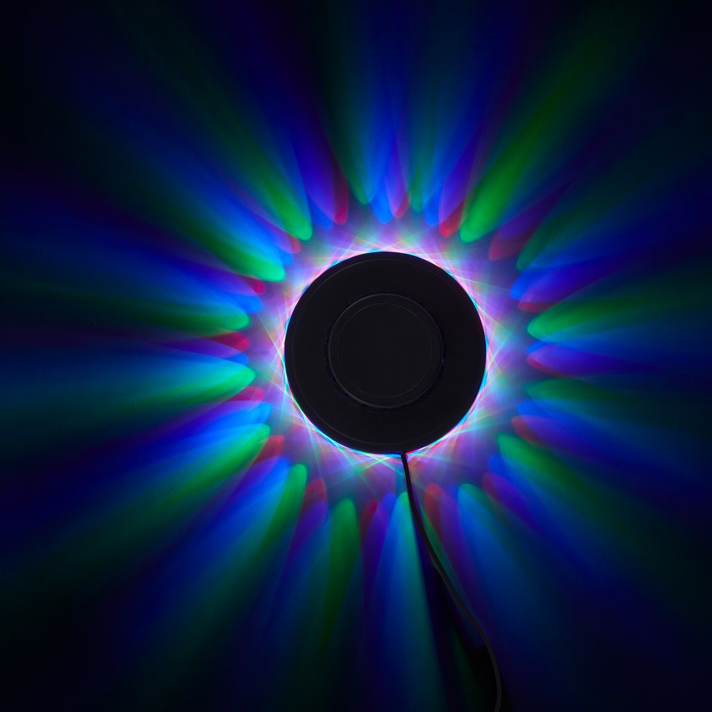 LED RGB Lichtrad Ø 12,5 cm max. 3W schwarz