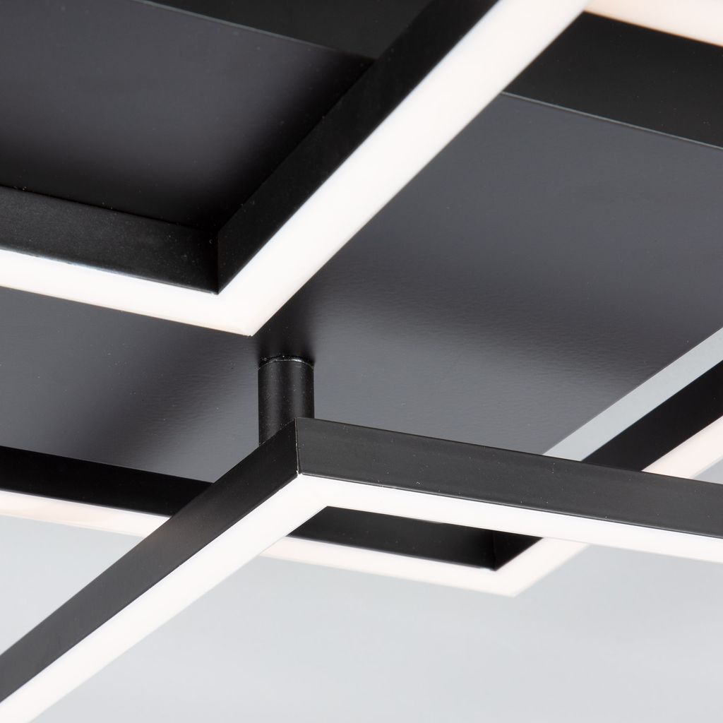 LED Deckenleuchte Dimmbar drehbar 30 W schwarz Metall-Kunststoff Briloner 4