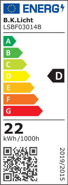 LED Panel Ø42 cm - 22W, 3000lm, dimmbar, flach, backlight, neutralweiß, weiß