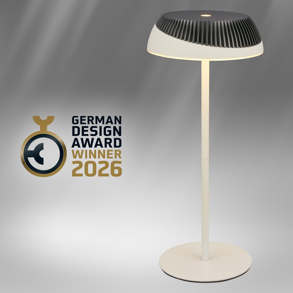 Alusta Tischleuchte - 2W, 200lm, Akku, LED, Touch, Dimmbar, Anthrazit metallic, Warm Grey