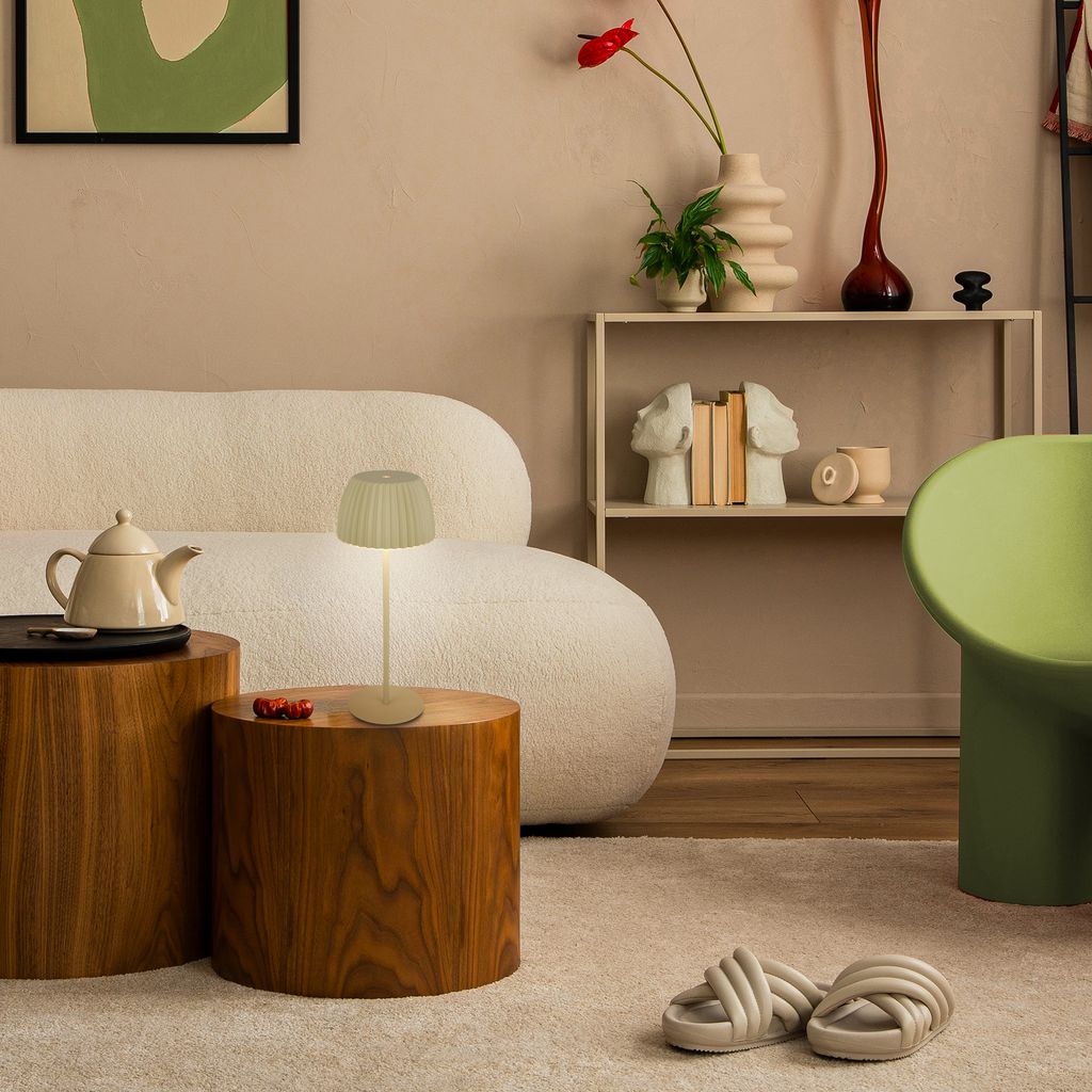 LED Tischlampe Akku LED Tischleuchte Dimmbar Kabellos Touch Aussen/Innen 7