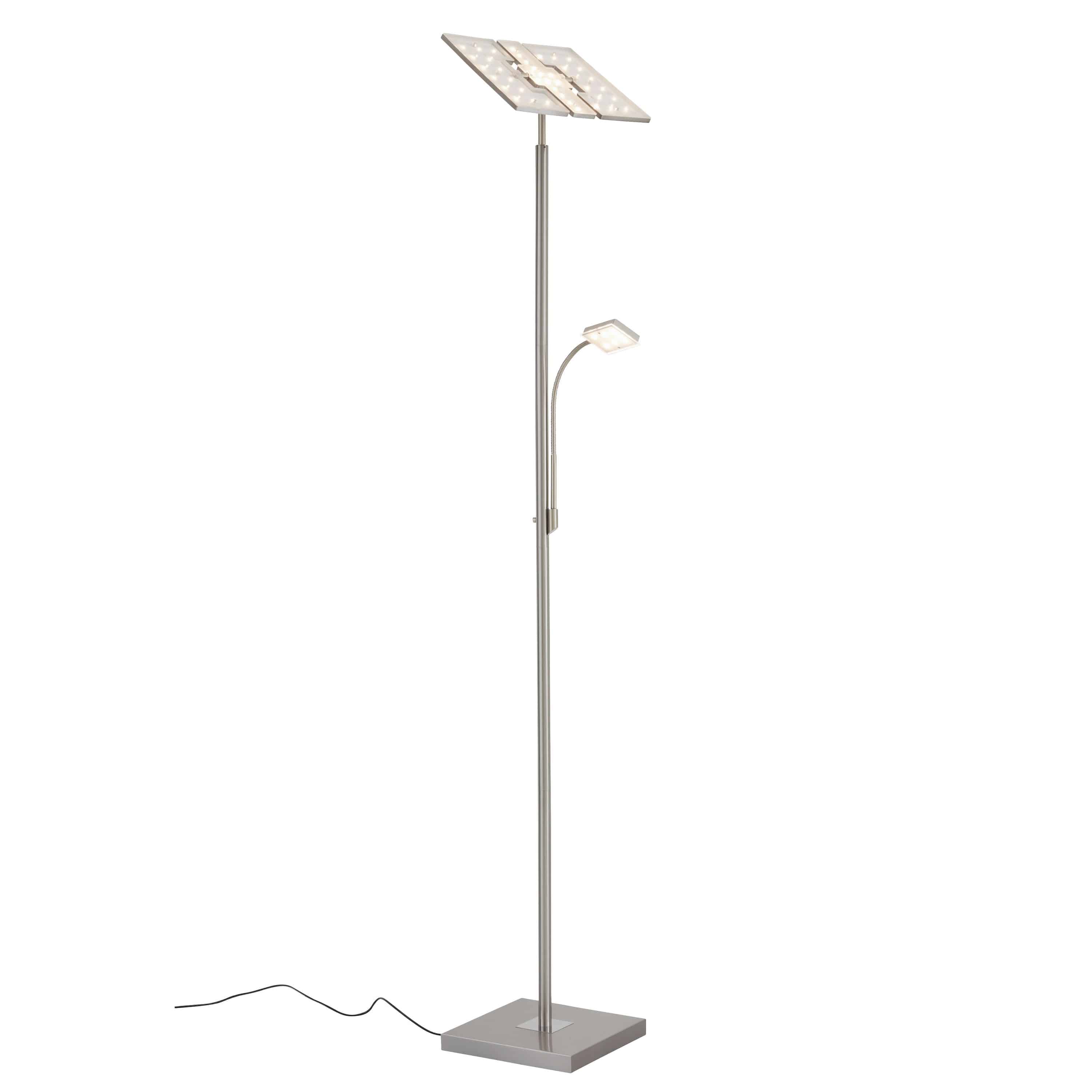 LED Touch Floor lamp 180 cm 3x7,5W 750lm matt-nickel