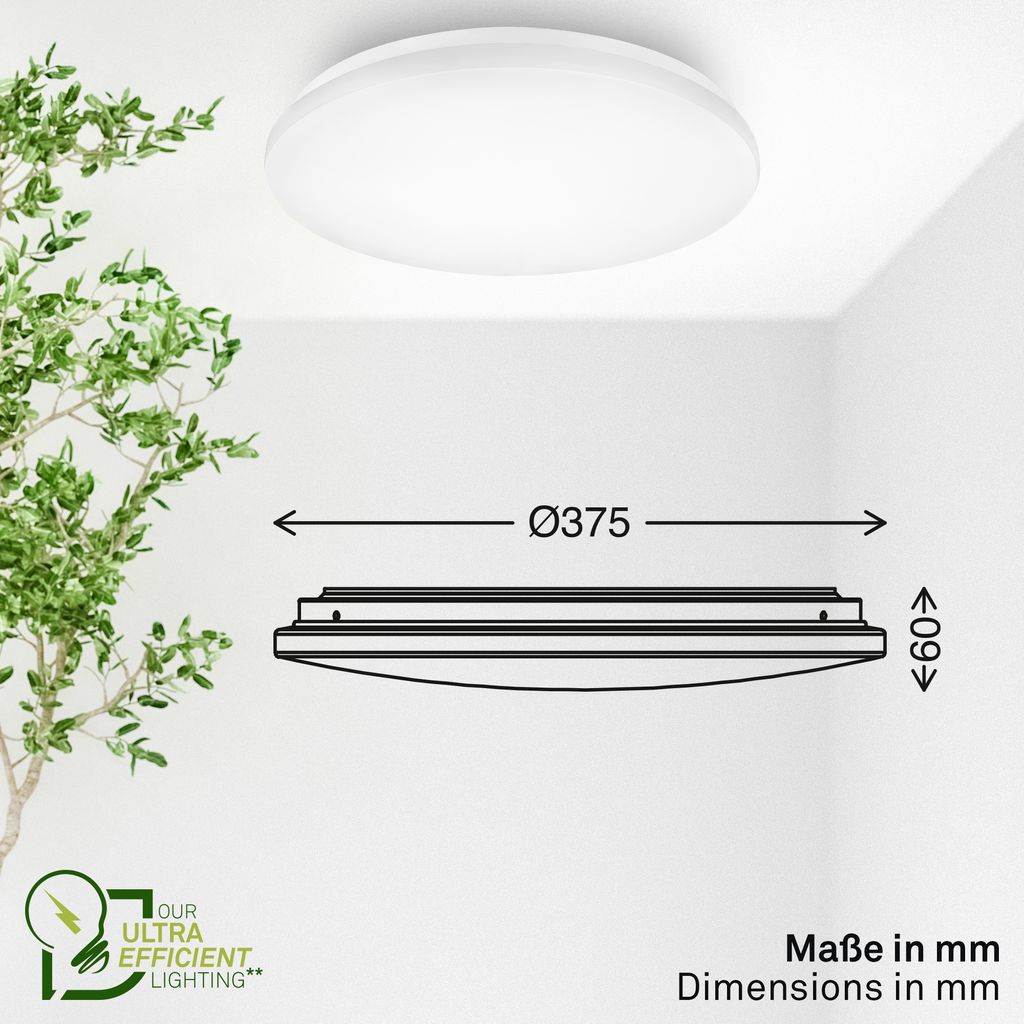 LED Ceiling Light White – Ultra Slim, 12W, 2520lm, Energy Class A