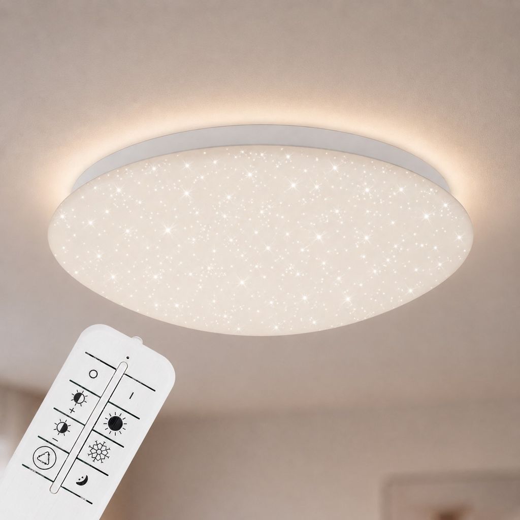 STERNENHIMMEL LED Deckenleuchte, CCT, Nachtlicht, Fernbedienung, Dimmbar