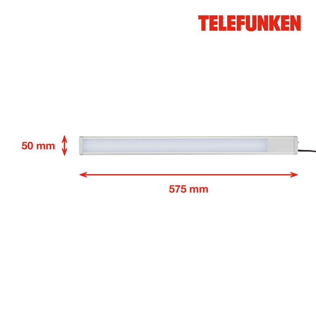 TELEFUNKEN LED Unterbauleuchte 57,5 cm 10W 1100lm silber