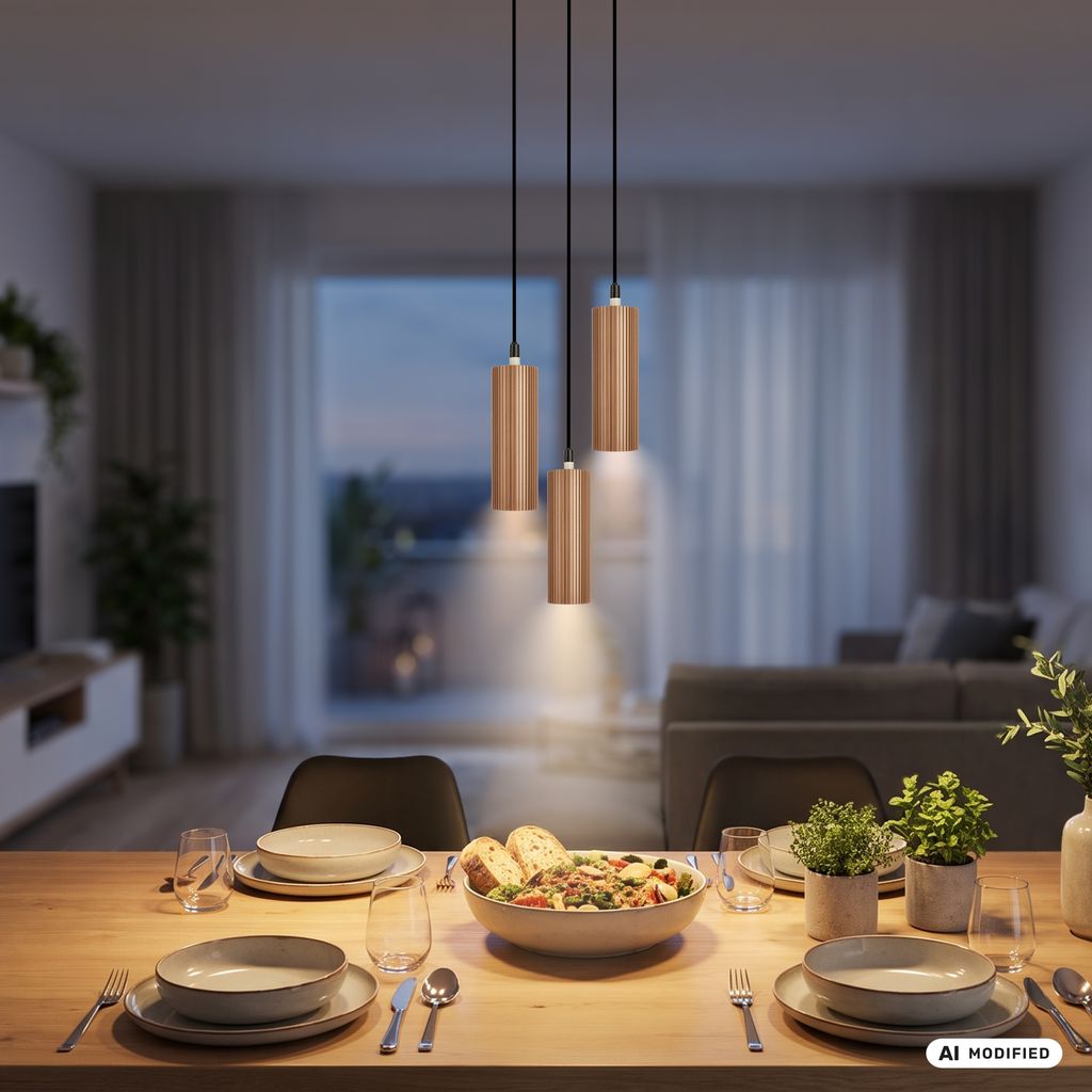 Ida Pendant Light - GU10 Socket, Max. 9W, Height-Adjustable, Coffee-Warm Grey