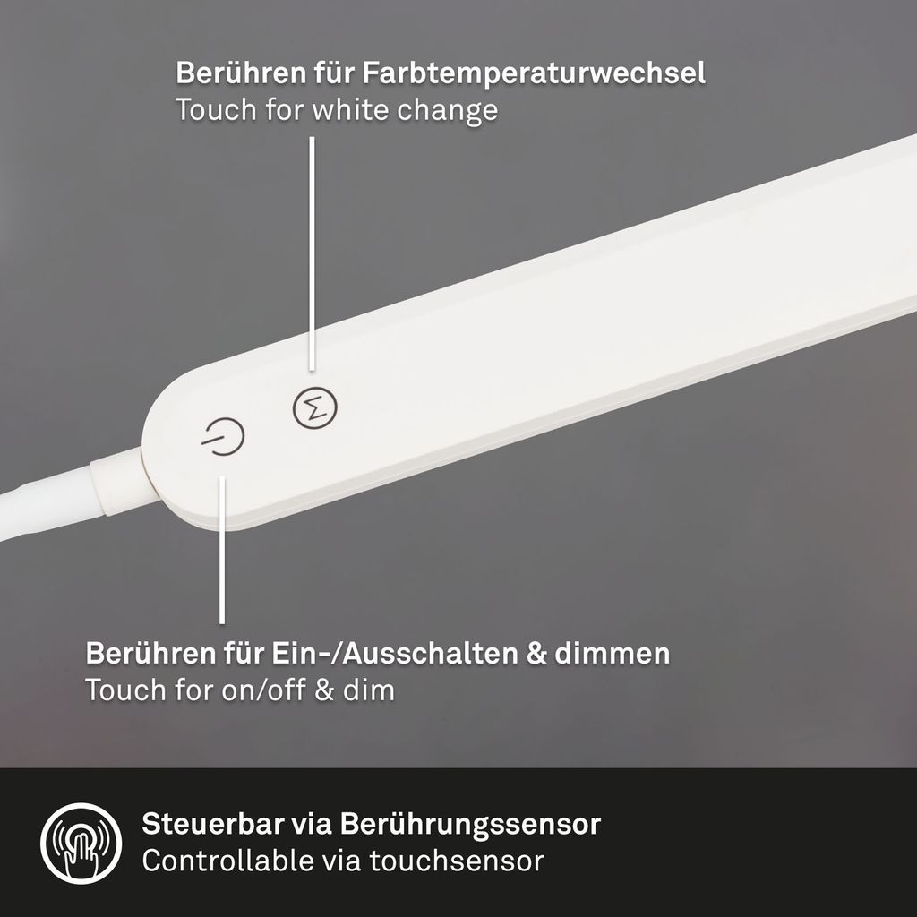 LED CCT Aanraking Clip-on armatuur 110 cm 8W 600lm wit
