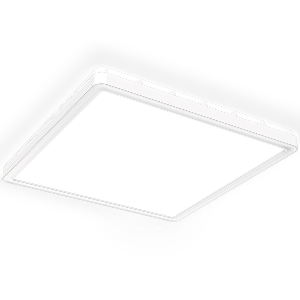 LED Panel 29x29 cm - 18W, 2400lm, IP44, flach, neutralweiß, weiß