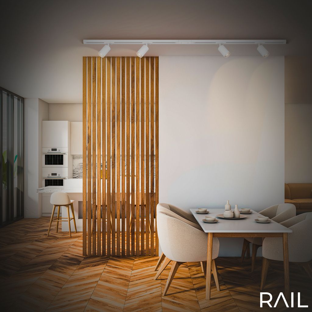 Briloner Rail Schienensystem. Erweiterungsset. 2x GU10 Spots. Schwenkbar. Drehbar. Weiß. 0.75 m 2