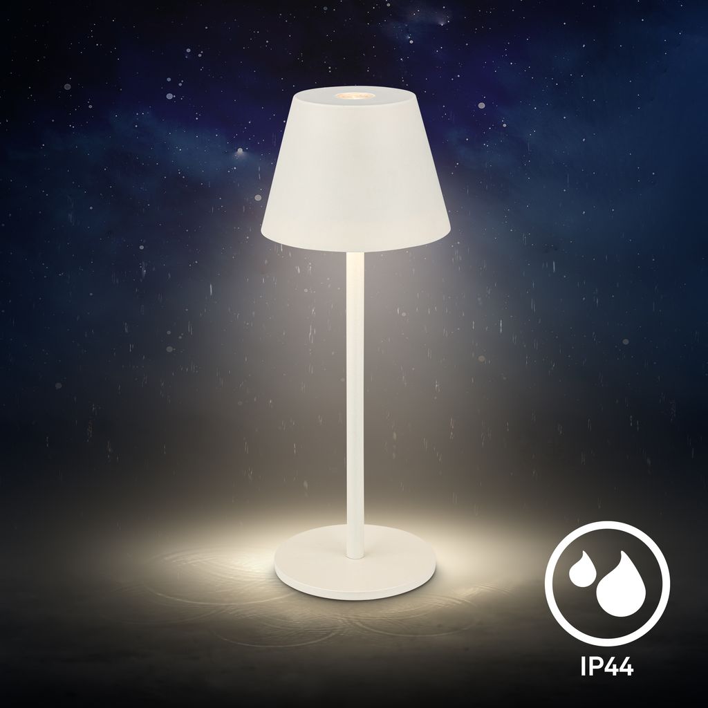 Kiki Nano Tischlampe - 1,5W, 130lm, Akku, LED, Dimmbar, Warmweiß, Altweiß
