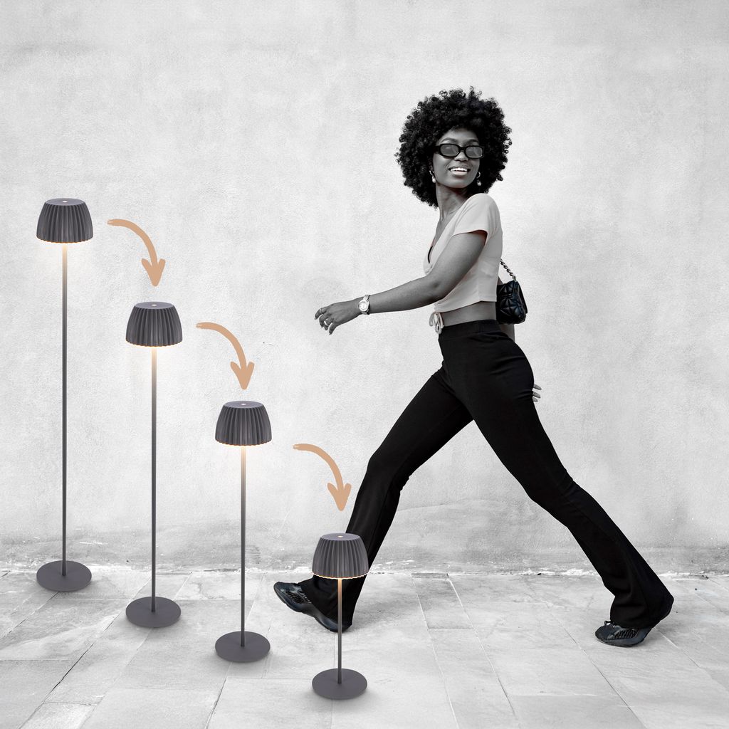 LED Stehlampe kabellos LED Stehleuchte Standleuchte Akku Wohnzimmer dimmbar 11