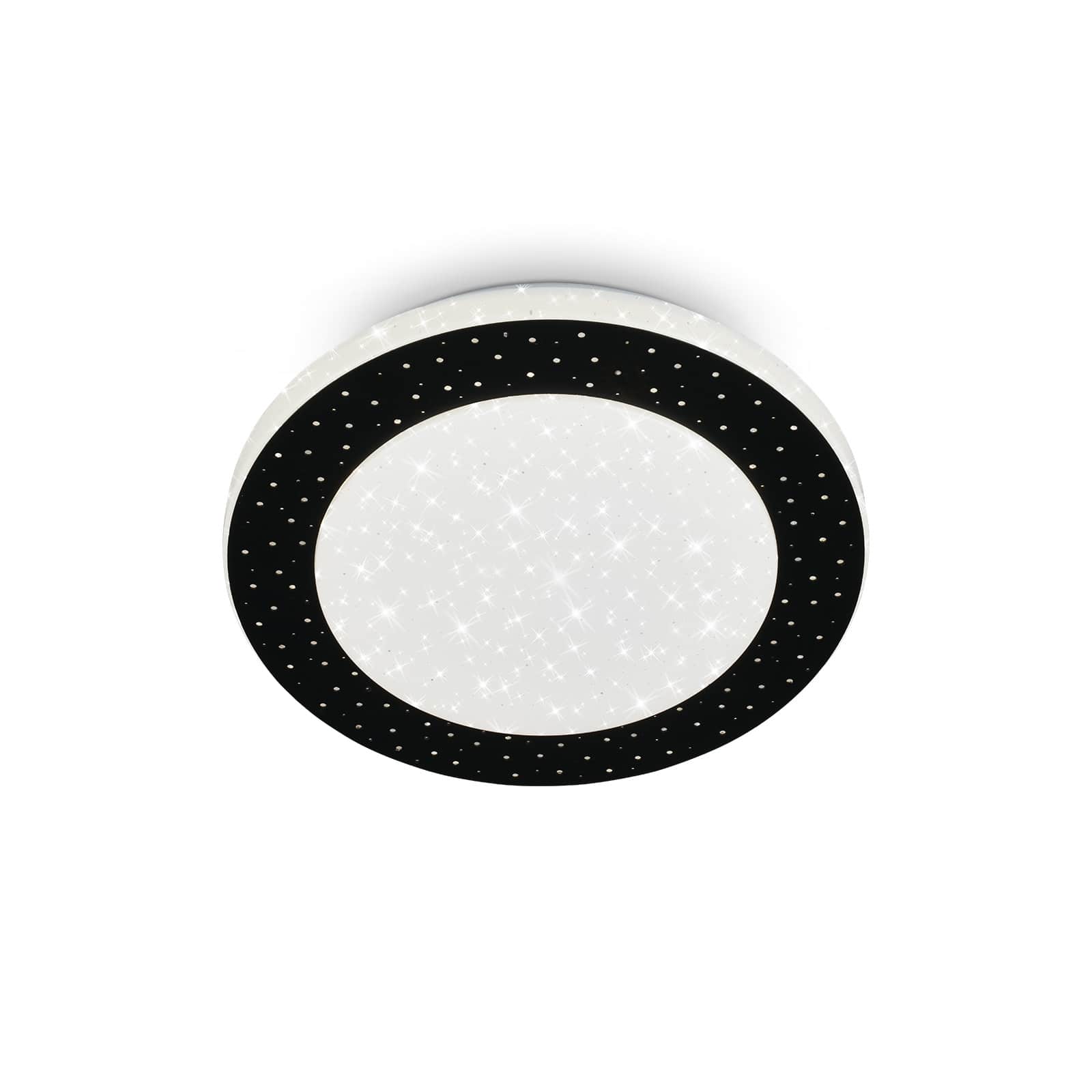 LED-Deckenleuchte, Ø 28 cm, LED-Platine, 15 W, 1600 lm, schwarz