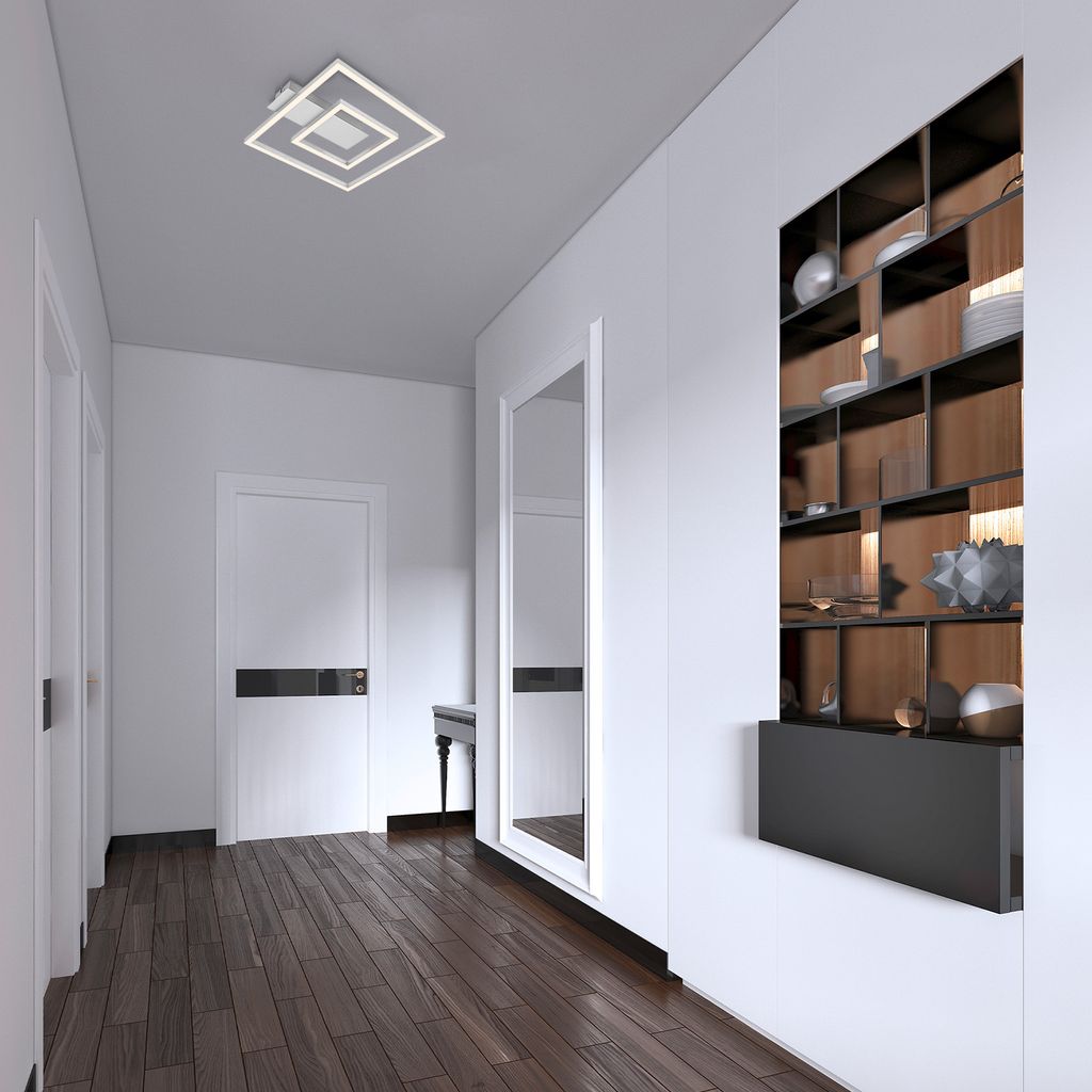 LED Deckenleuchte, 32 cm, 22W, 100lm, Aluminium