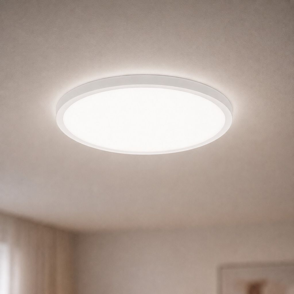 Slank LED-paneel Ø 29,3 cm 18W 2400lm wit