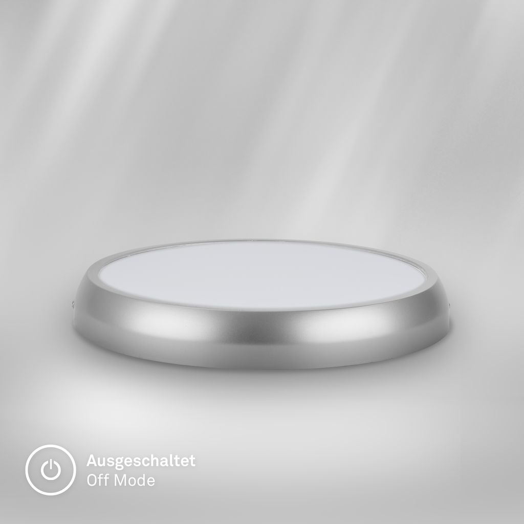 Navaro Deckenleuchte Ø27,5 cm - 18W, 1900lm, Neutralweiß, IP44, Chrom-matt
